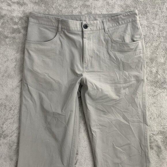 Vuori Meta Pants Mens 32x27 Gray Performance Golf Zip Pocket Stretch Slim Casual - Picture 10 of 16
